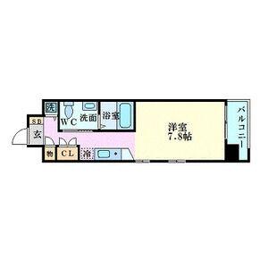 エスリード御堂筋梅田(1K/3階)の間取り写真