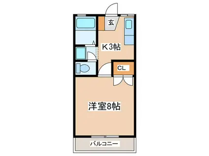 ドエリング(1K/1階)の間取り写真