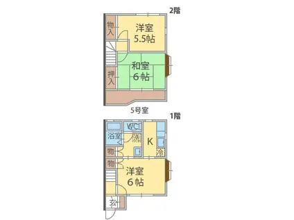 プロスペール・セイワA館(3K/1階)の間取り写真
