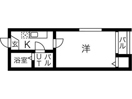 BOO.HOO.WOO.さくら(1K/2階)の間取り写真