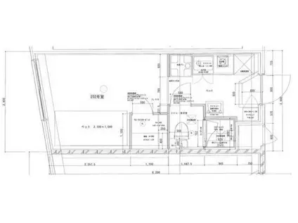 ハイツエフケー相模大野(1K/2階)の間取り写真