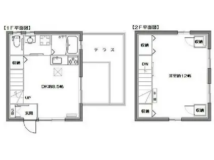 MKハウス(1LDK/1階)の間取り写真