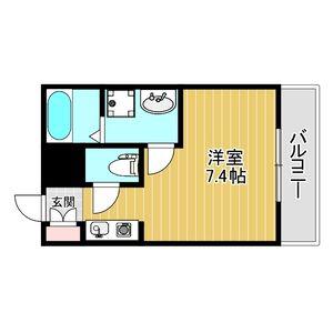 ヴィクトリアコート野々上(1K/3階)の間取り写真