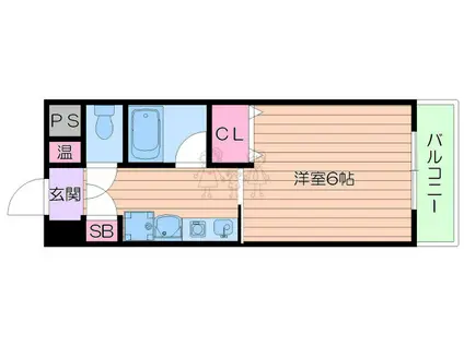 NEXT21(1K/4階)の間取り写真