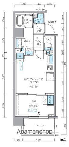 パークアクシス新大橋(1LDK/10階)の間取り写真