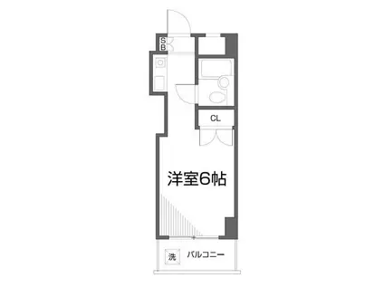 ハイムピア8(ワンルーム/3階)の間取り写真