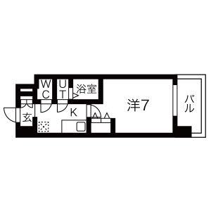 LIVIAZ OSAKA VERITE(1K/8階)の間取り写真
