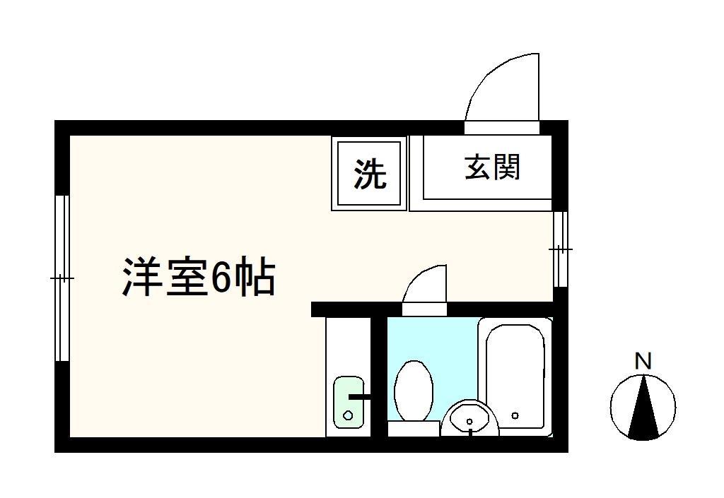 ガーデンハイツ(1K/3階)の間取り写真