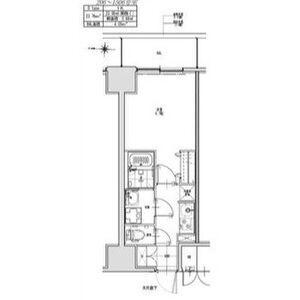S-RESIDENCE志賀本通DEARLY(1K/9階)の間取り写真