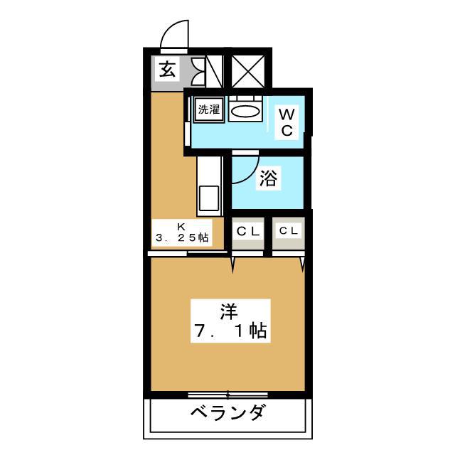 LITTLE PAW(1K/2階)の間取り写真