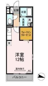 ＪＲ山陰本線 綾羅木駅 徒歩13分 2階建 築17年(ワンルーム/2階)の間取り写真