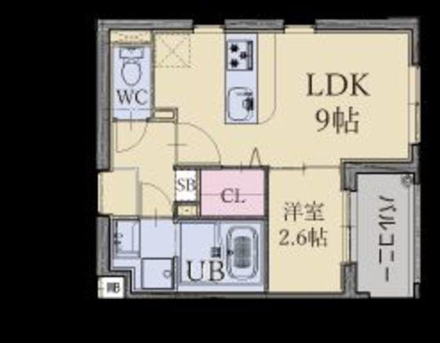 LIFEFIELD南福岡(1LDK/7階)の間取り写真