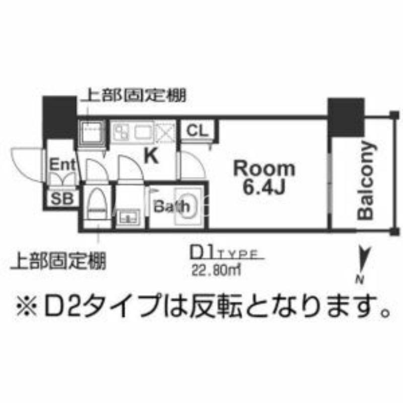 アドバンス新大阪ウエストゲート2(1K/9階)の間取り写真
