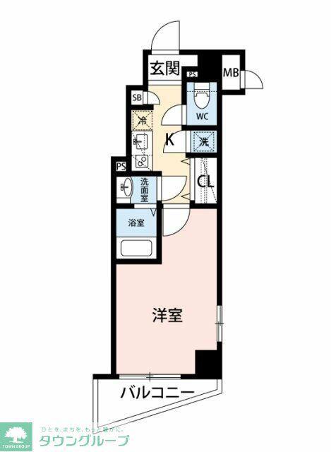 マイナビSTAYトワイライトヒルズ大宮新都心(1K/5階)の間取り写真