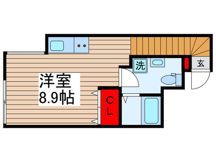 ファイズ・ブルク(ワンルーム/2階)の間取り写真