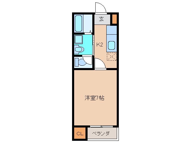 CONFORT M横浜(1K/1階)の間取り写真