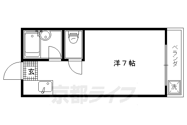メゾンワイズ(ワンルーム/3階)の間取り写真