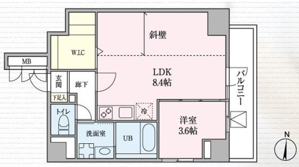 GRADO SUMIYOSHI GRADO SUMIYOSHI(1LDK/5階)の間取り写真