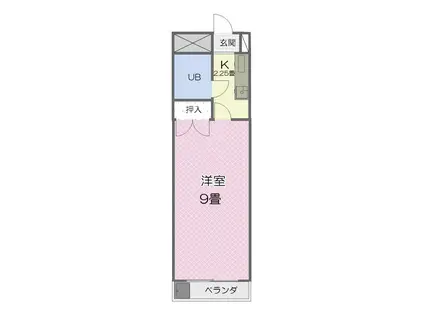 アーバンハイツ石塚(1K/1階)の間取り写真