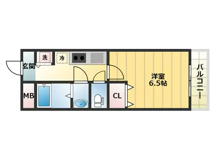 ルナアーク ファースト(1K/3階)の間取り写真