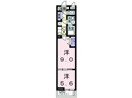フォレスタ・和歌浦(2K/1階)の間取り写真