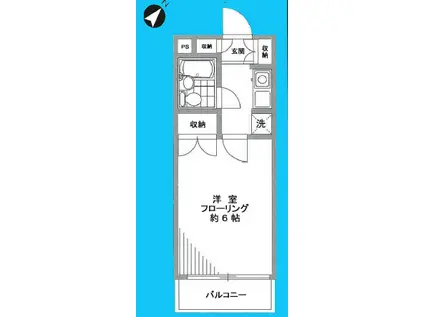 マイステージ上北沢II(1K/1階)の間取り写真