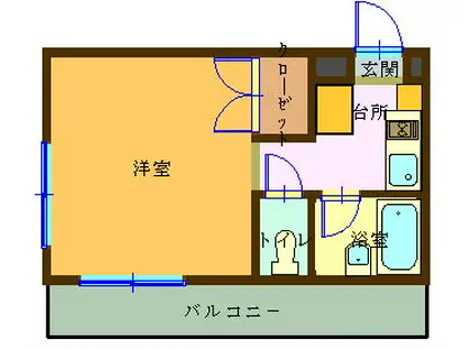 グレイス熊本壱番館(1K/5階)の間取り写真