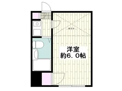 レジデンス平塚(1K/1階)の間取り写真