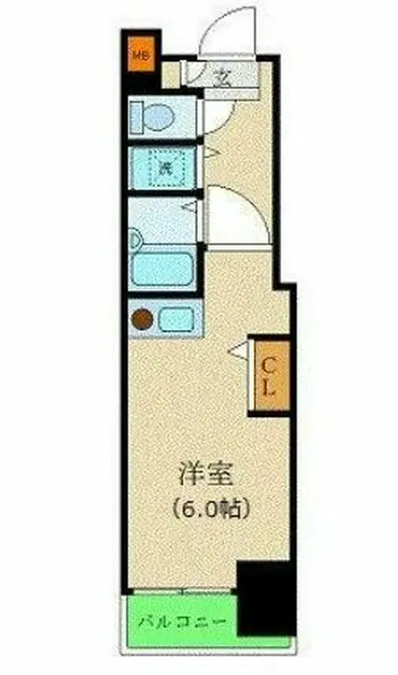 カスタリア新宿 11階階 間取り