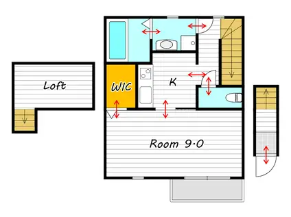 MHEプリーモ(1K/2階)の間取り写真