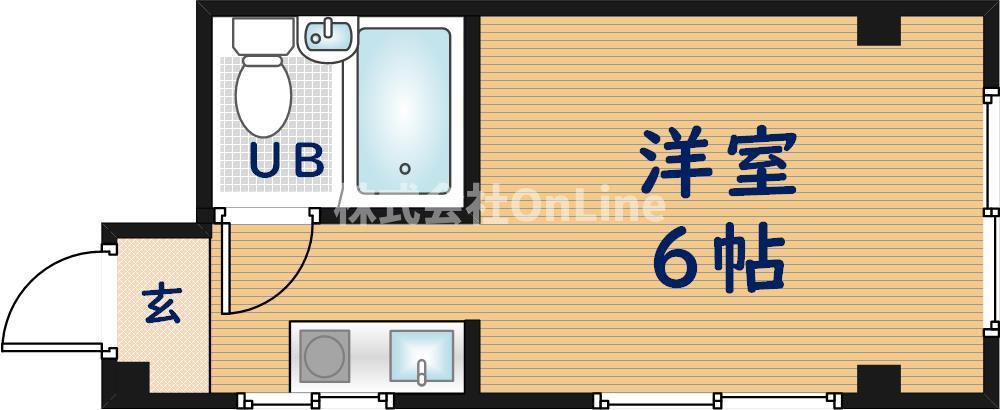 MJメゾン下小阪(ワンルーム/3階)の間取り写真