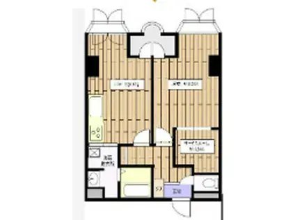 パークショア瀬田(1LDK/3階)の間取り写真