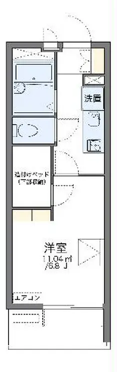 レオパレスエムズ柏 4階階 間取り
