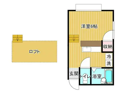 メゾンサワ(ワンルーム/2階)の間取り写真