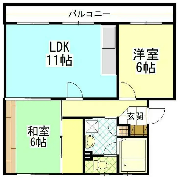 ポプラヶ丘コープ5号棟 2階階 間取り