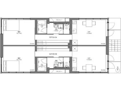 TOGGLE南品川(1LDK/3階)の間取り写真
