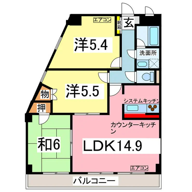 ヴィラフォーシーズン 4階階 間取り