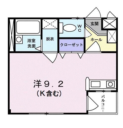 つくばエクスプレス 柏の葉キャンパス駅 徒歩10分 3階建 築24年(ワンルーム/2階)の間取り写真