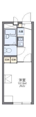 レオパレススリーエース(1K/2階)の間取り写真