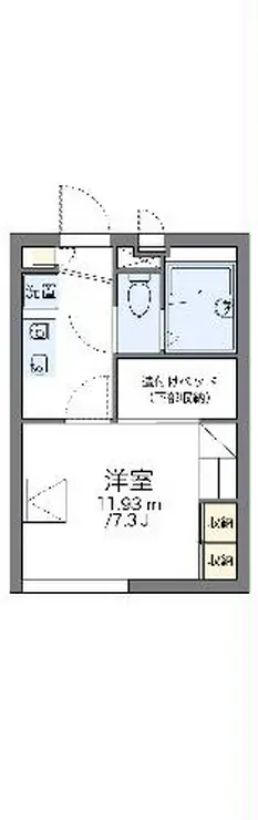 レオパレスフィンエアー 2階階 間取り