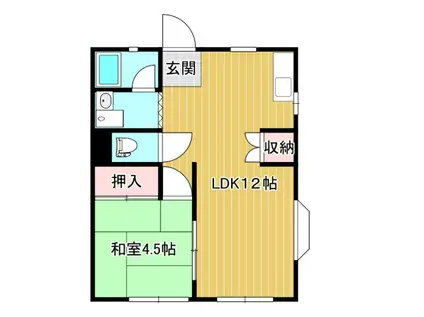 コーポ燦光(1LDK/1階)の間取り写真