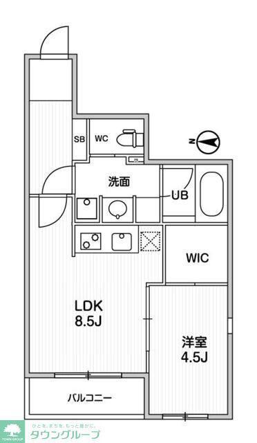 TASUKI RICHESSE HIGASHI-KOENJI(1LDK/4階)の間取り写真