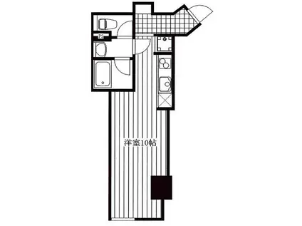 Yビル足立江北(ワンルーム/4階)の間取り写真
