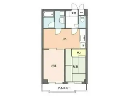 DR-HOMES荻窪(2DK/3階)の間取り写真