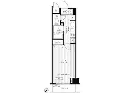 ステラメゾン荻窪(1K/7階)の間取り写真