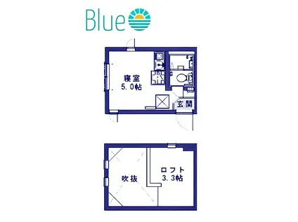 リオス長後(ワンルーム/2階)の間取り写真