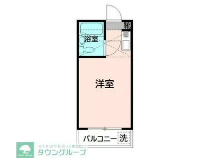 グレイスユリガオカ(ワンルーム/2階)の間取り写真