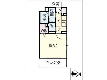 BIJOUX(1K/1階)の間取り写真