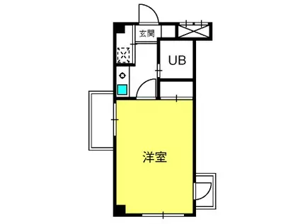 MSSビル(1K/3階)の間取り写真