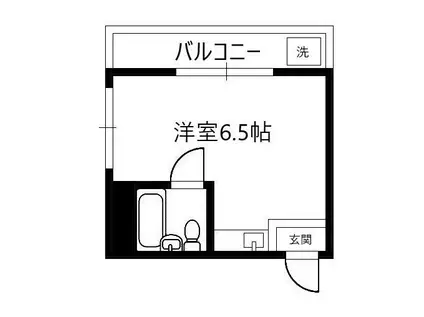 エクセルマンション西宮今津(ワンルーム/3階)の間取り写真